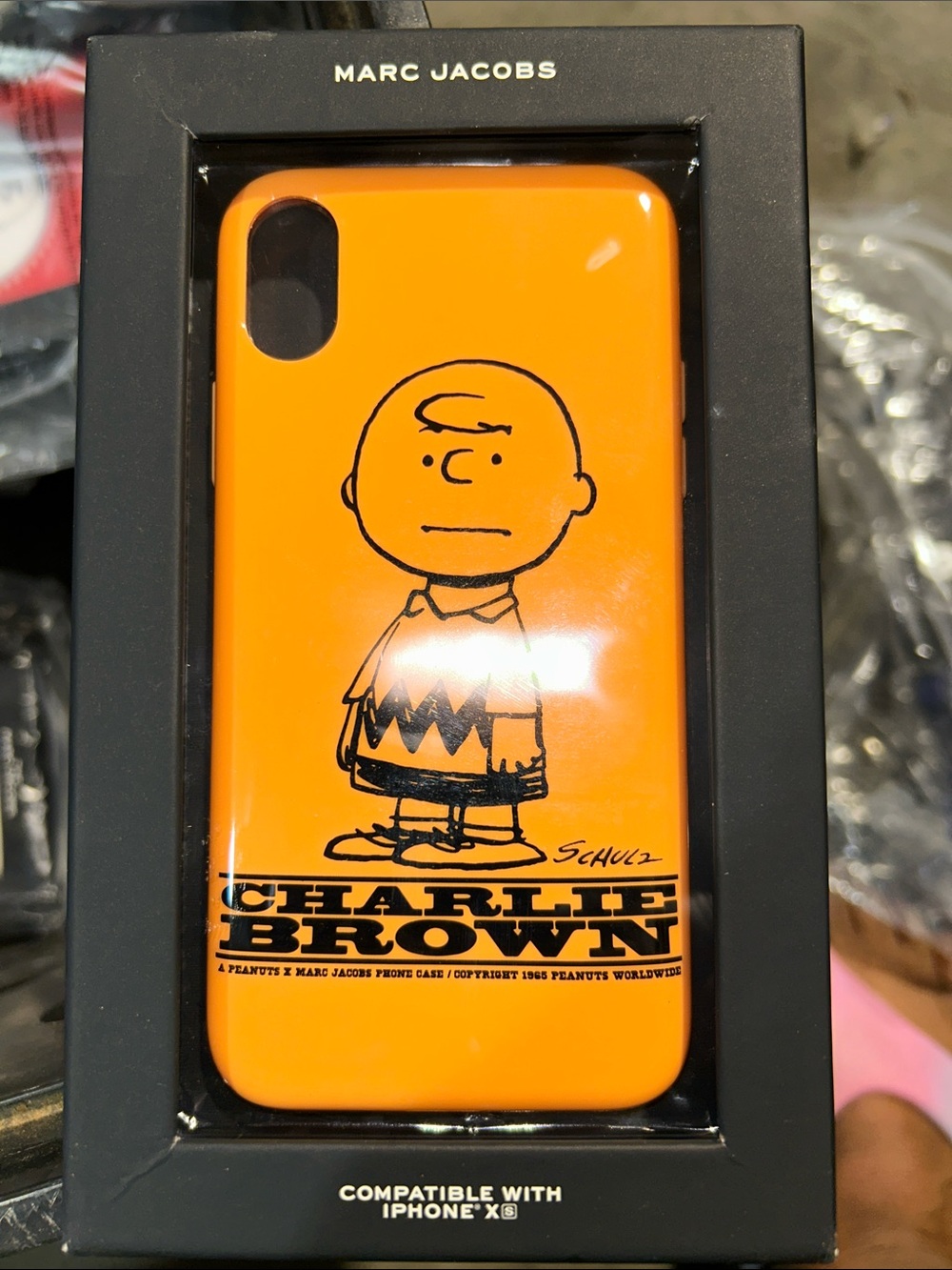 Marc Jacobs Orange Charlie Brown iPhone XS  Case